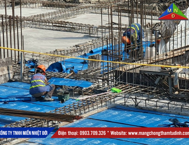 Thi công chống thấm bằng màng tự dính
