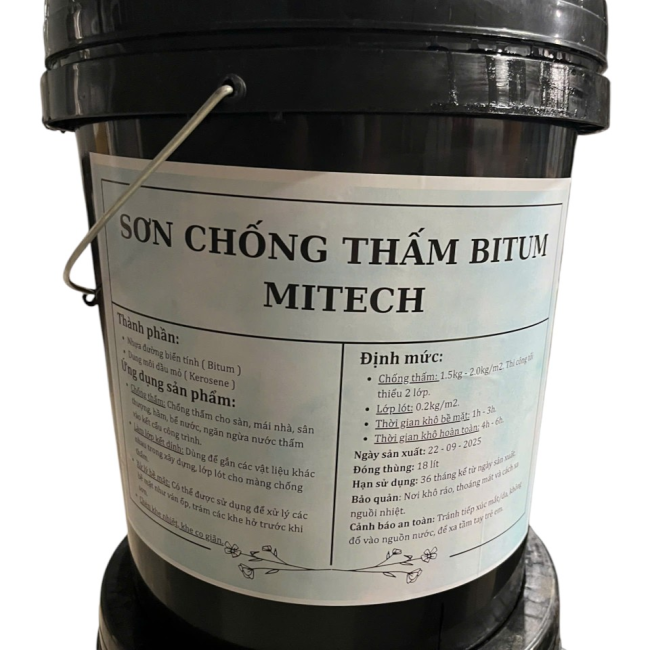 Nhựa đường biến tính - Sơn chống thấm Bitum Mitech