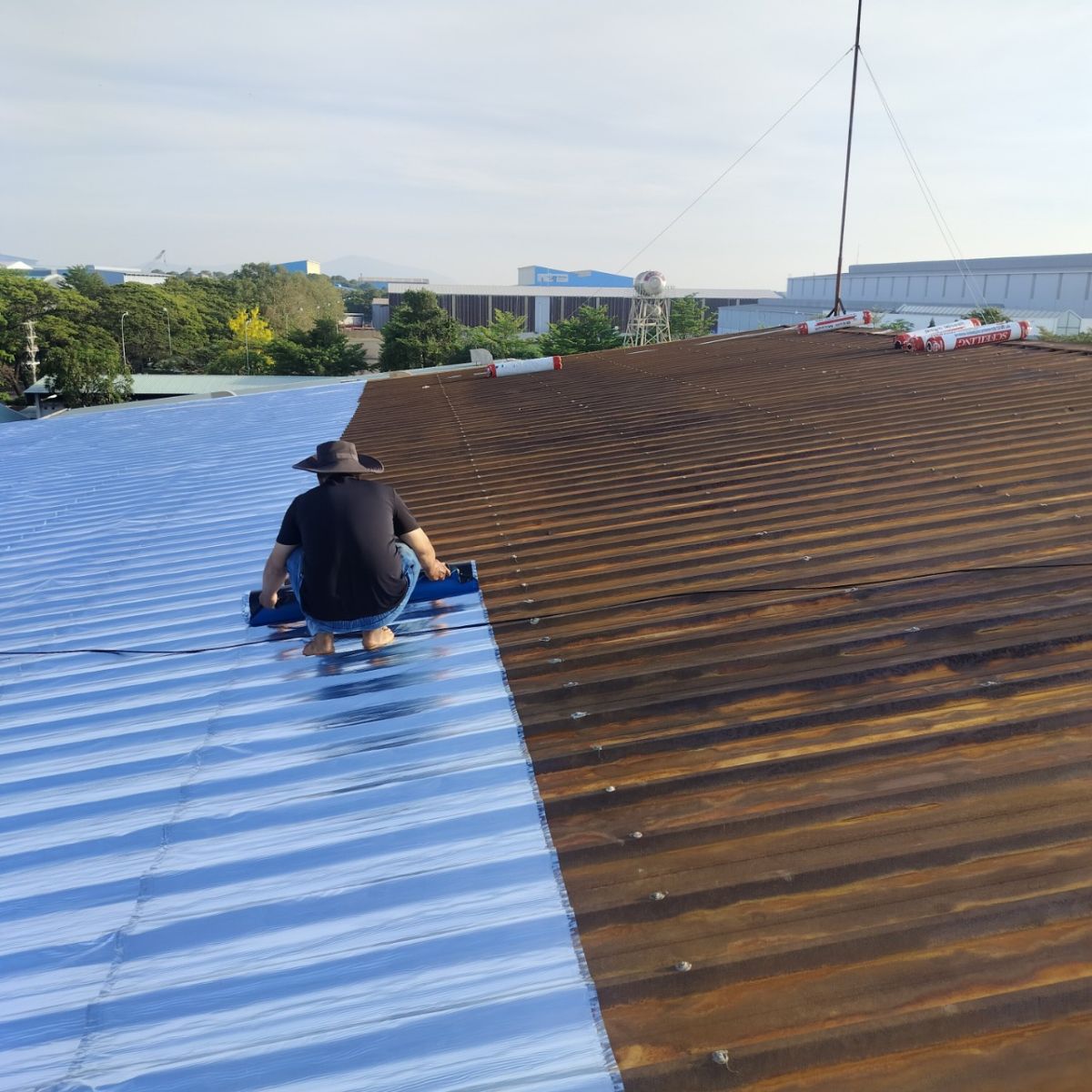 màng chống dột mái tôn